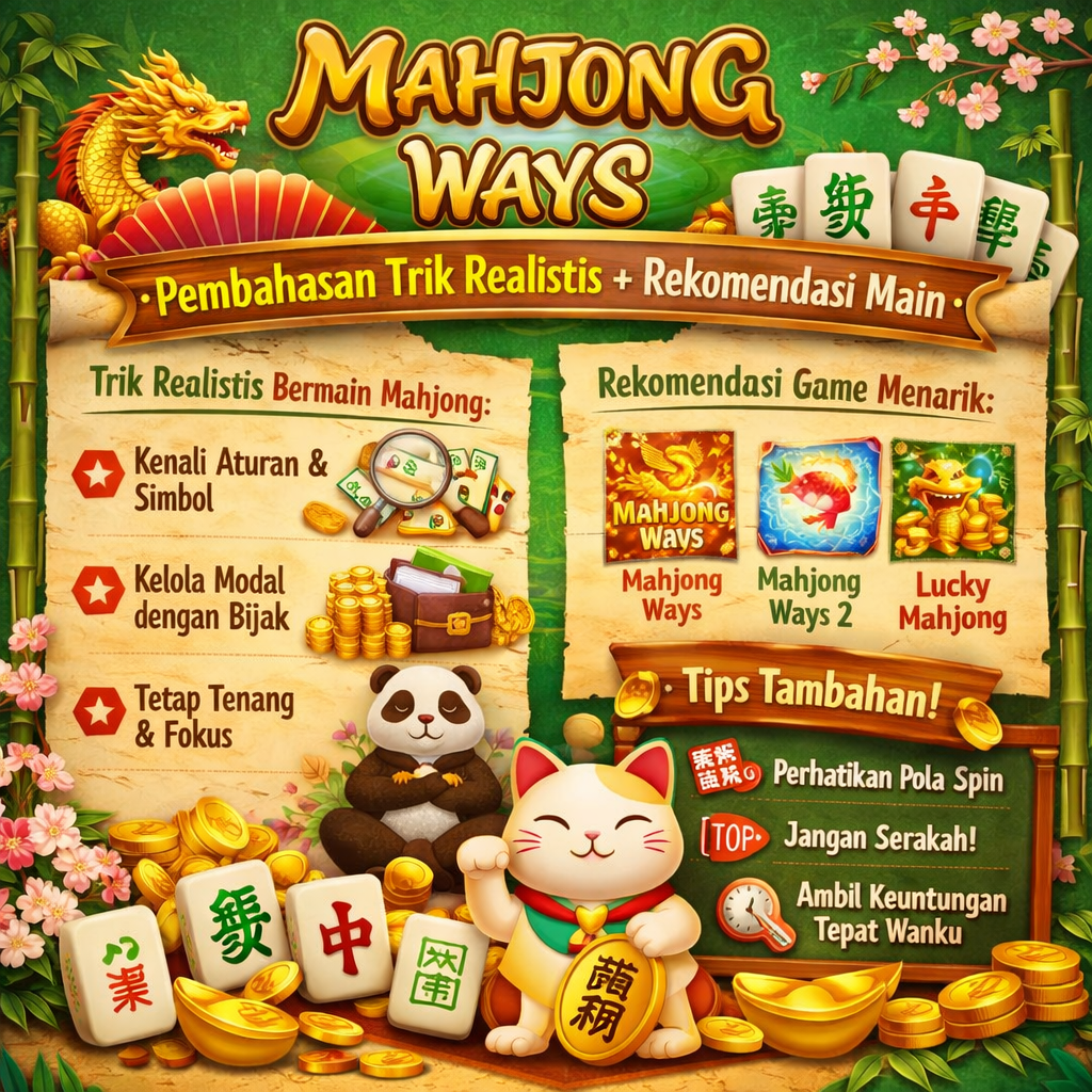 Mahjong Ways: Pembahasan Trik Realistis + Rekomendasi Main