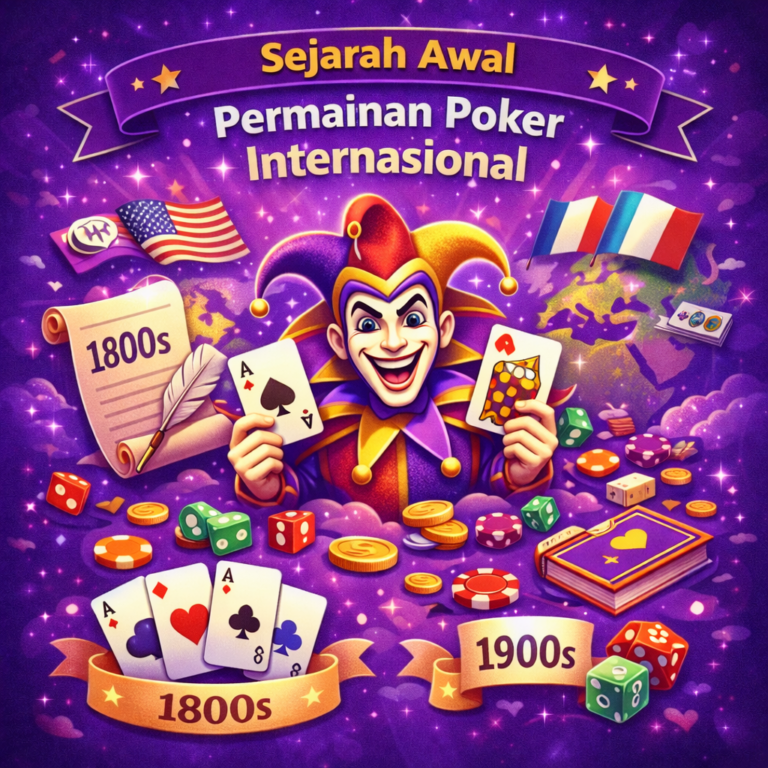 Sejarah awal permainan poker internasional: dari akar kartu Eropa, berkembang di Amerika, hingga jadi turnamen modern resmi yang mendunia hingga kini.