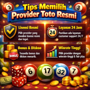 Panduan singkat memilih provider Toto resmi: cek lisensi, reputasi, keamanan data, metode pembayaran, dan layanan CS agar bermain lebih aman tiap hari.