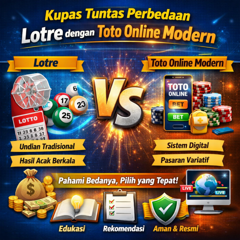 Kupas Tuntas Perbedaan Lotre dengan Toto Online Modern