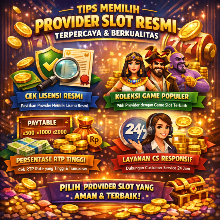 Tips Memilih Provider Slot Resmi Terpercaya dan Berkualitas