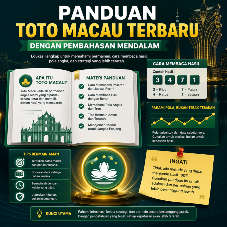 Panduan Toto Macau Terbaru dengan Pembahasan Mendalam