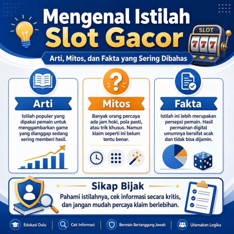 Mengenal Istilah Slot Gacor: Arti, Mitos, dan Fakta yang Sering Dibahas