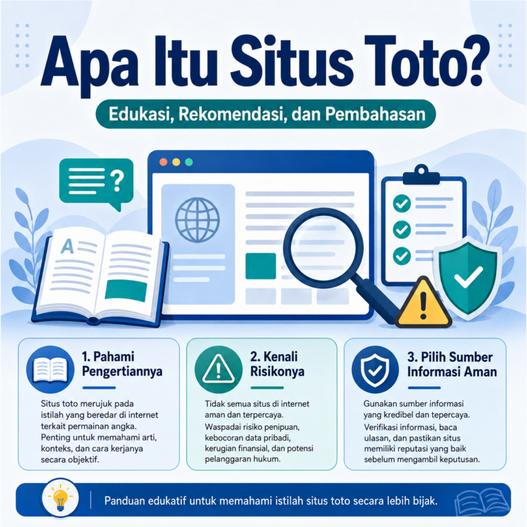 Apa Itu Situs Toto? Edukasi, Rekomendasi, dan Pembahasan